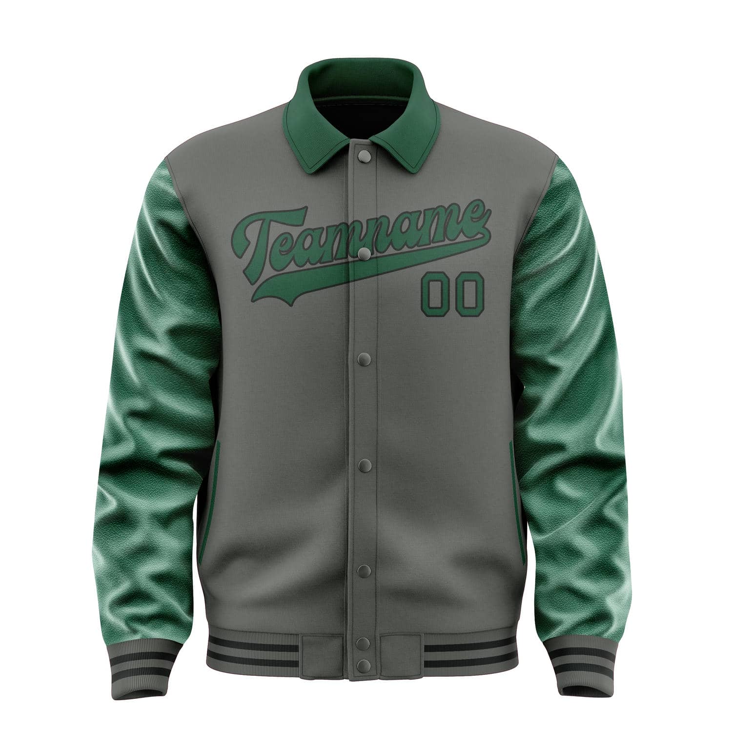 Custom Dark Grey Green Jacket