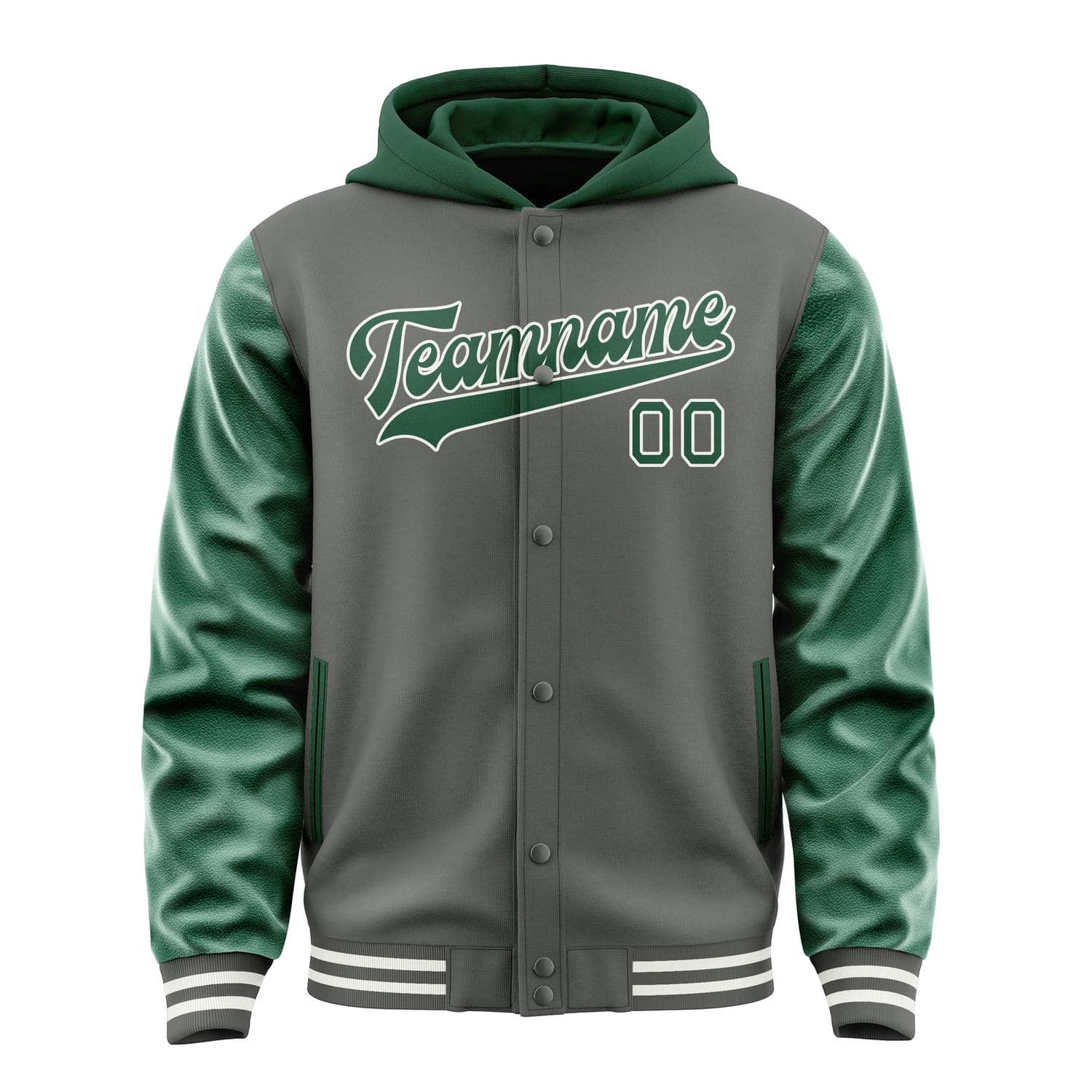 Custom Dark Grey Green Jacket