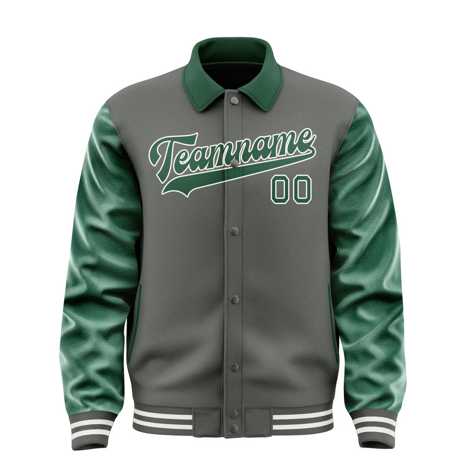 Custom Dark Grey Green Jacket