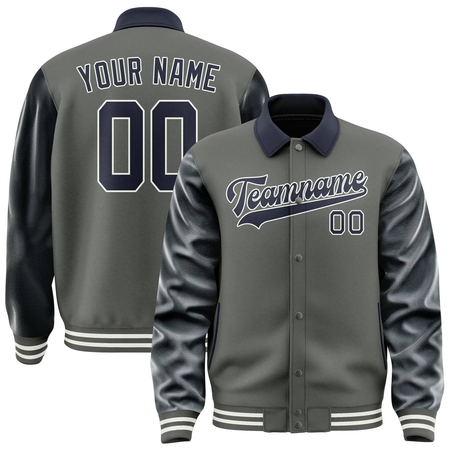 Custom Dark Grey Navy Jacket