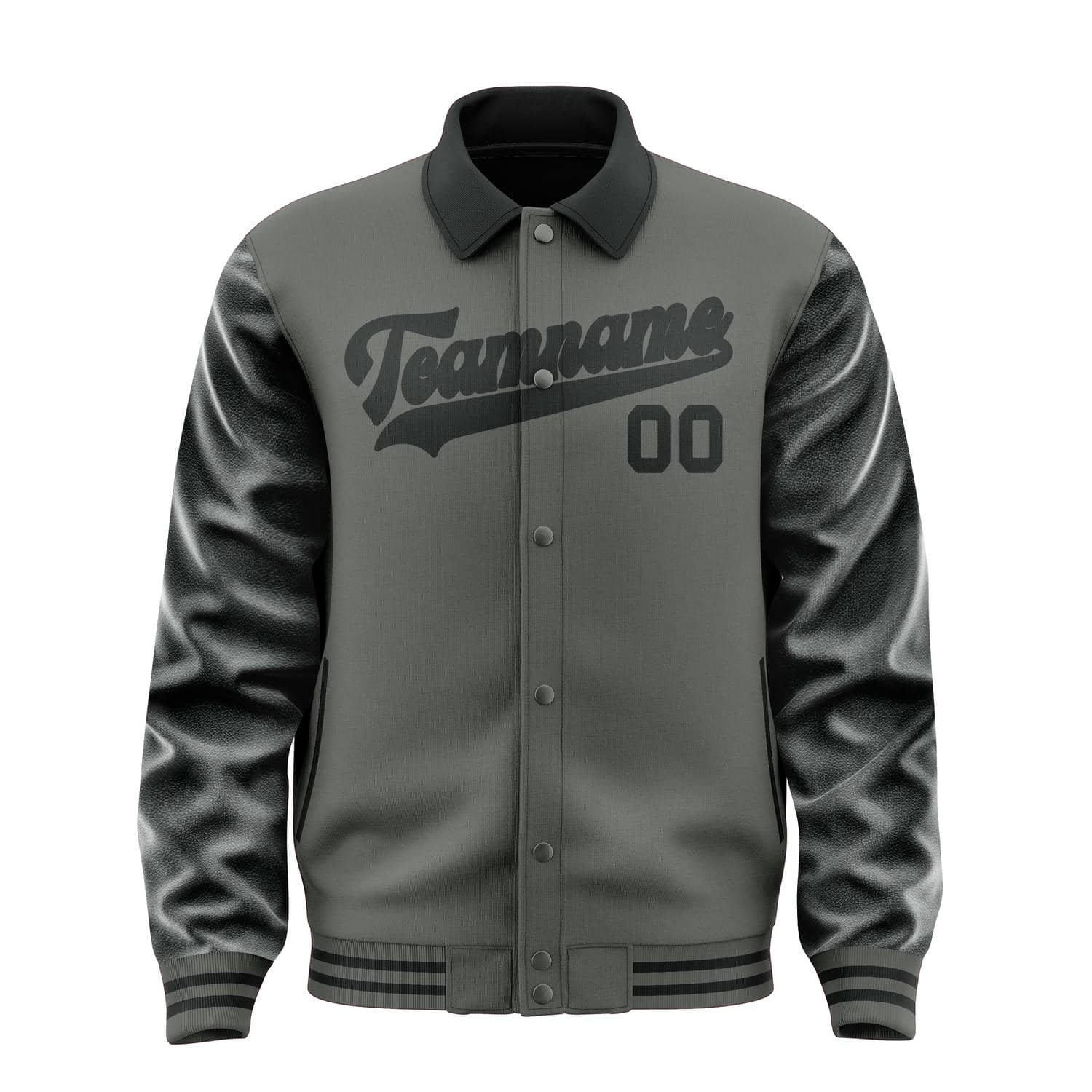 Custom Dark Grey Black Jacket