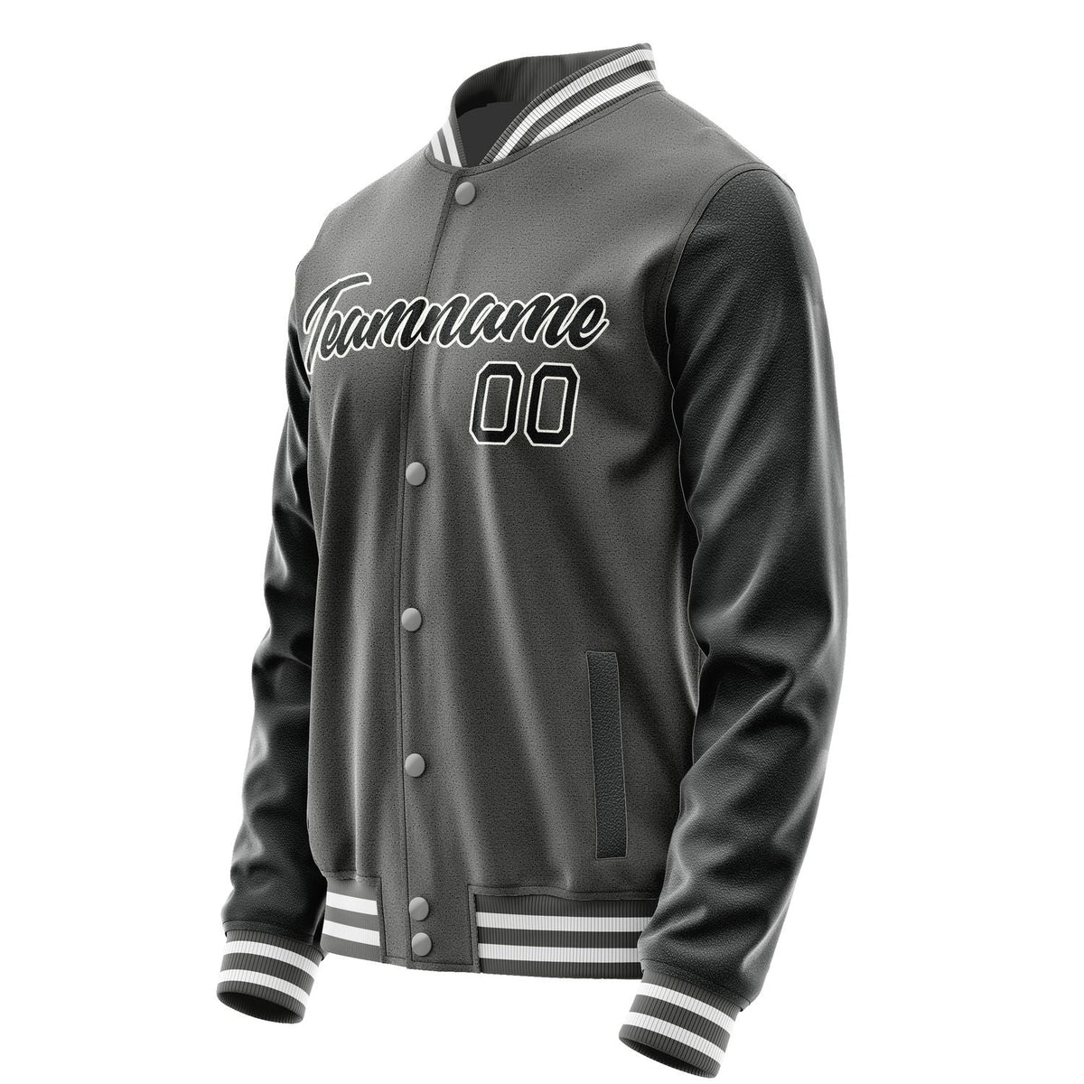 Custom Dark Grey Black Jacket JA2020172018B21817