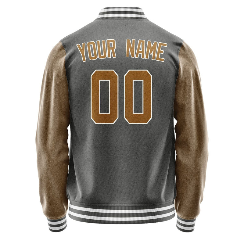 Custom Dark Grey Khaki Jacket JA2020222018B31822