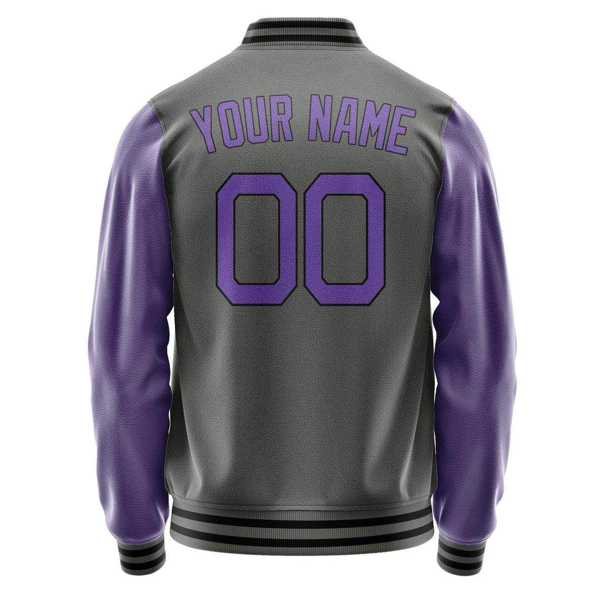 Custom Dark Grey Light Purple Jacket JA2020232017B21723