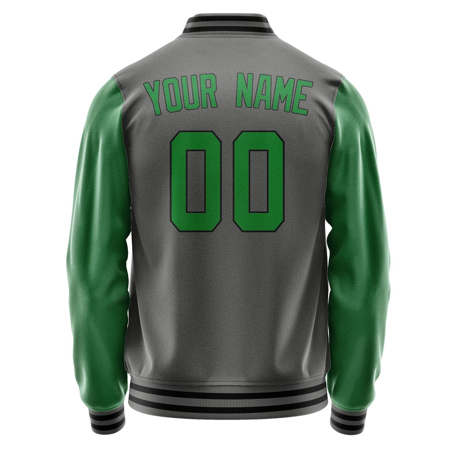 Custom Dark Grey Emerald Green Jacket JA2020242017B31724