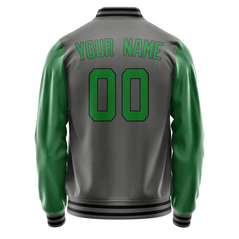 Custom Dark Grey Emerald Green Jacket JA2020242017B31724