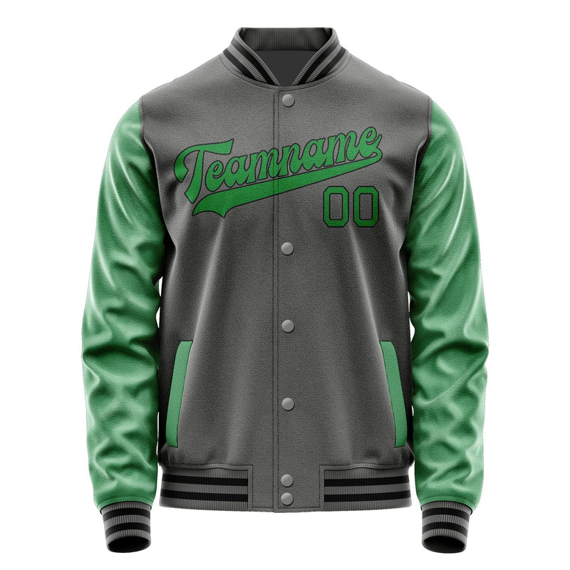 Custom Dark Grey Emerald Green Jacket JA2020242017B31724