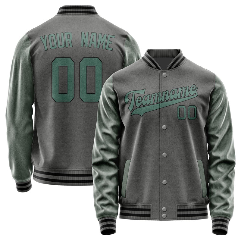 Custom Dark Grey Blue Green Jacket JA2020272017B31727