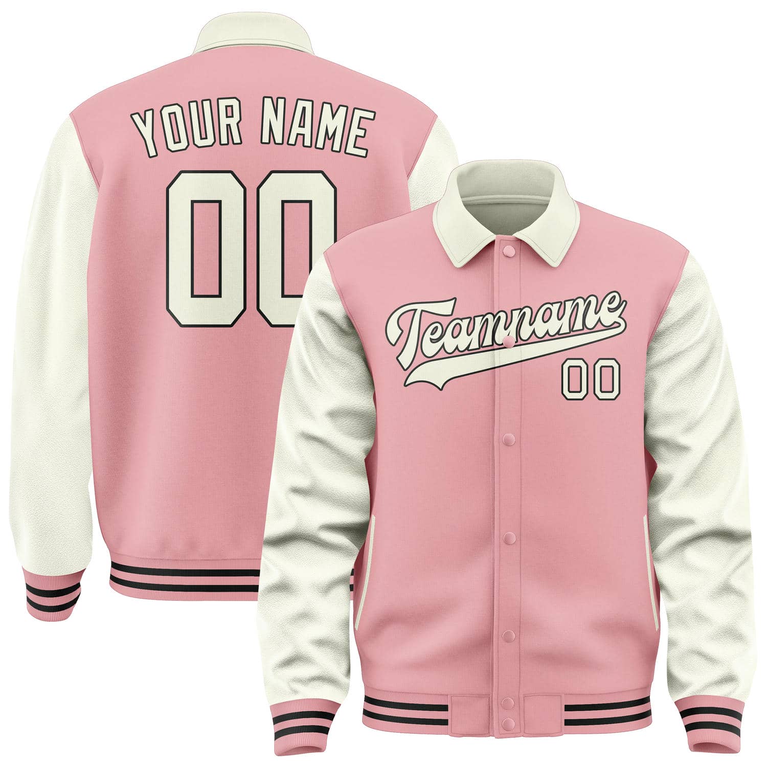 Custom Light Pink Cream Jacket