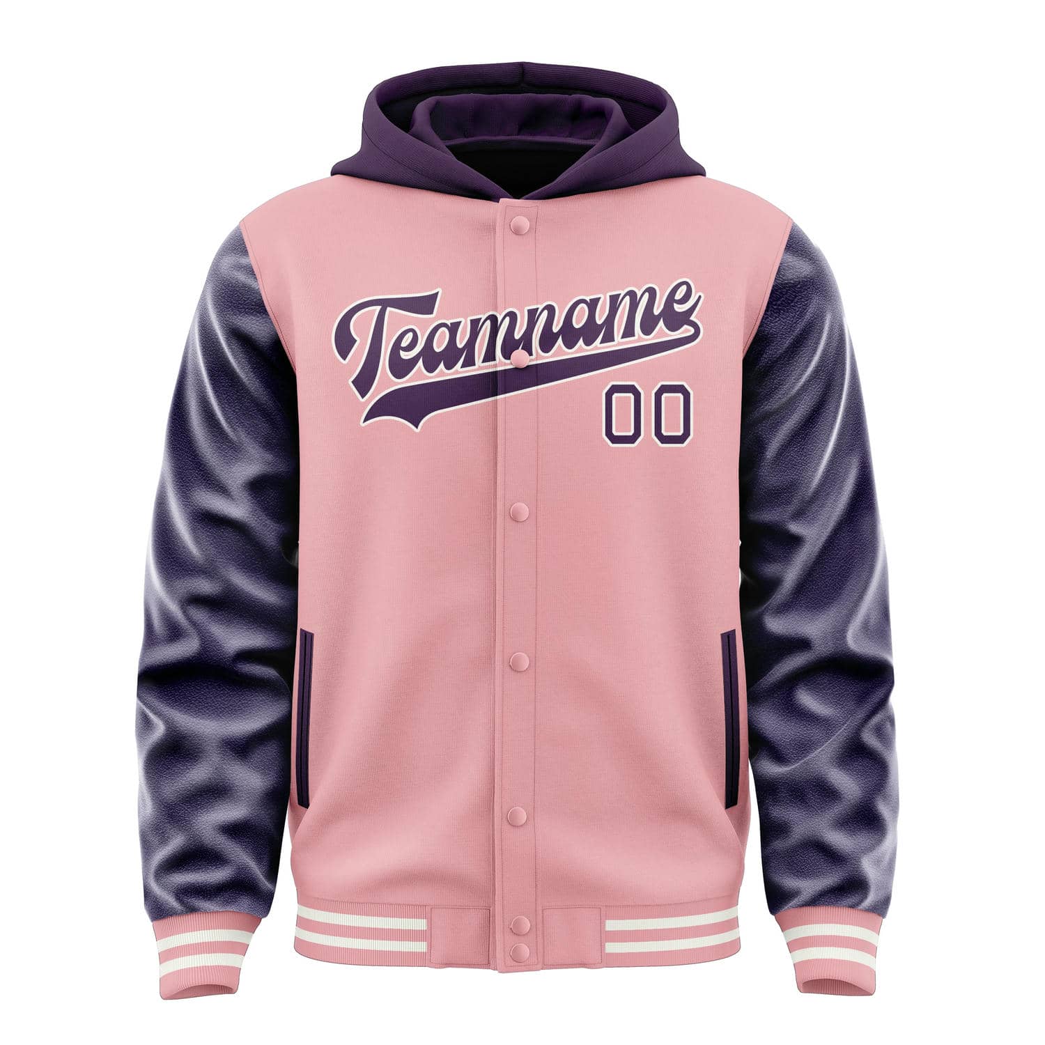 Custom Light Pink Purple Jacket