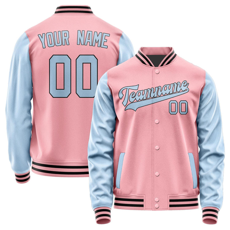 Custom Light Pink Light Blue Jacket JA2121082117B31708