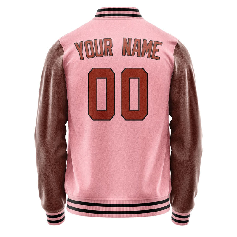 Custom Light Pink Coral Red Jacket JA2121162117B31716