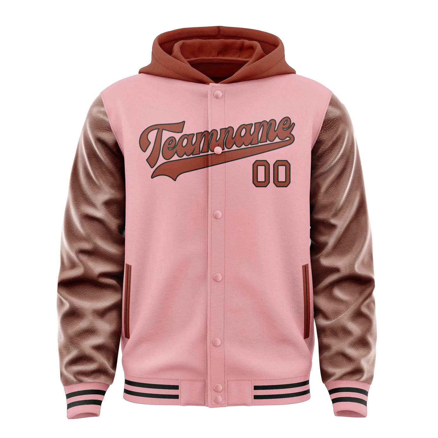Custom Light Pink Coral Red Jacket