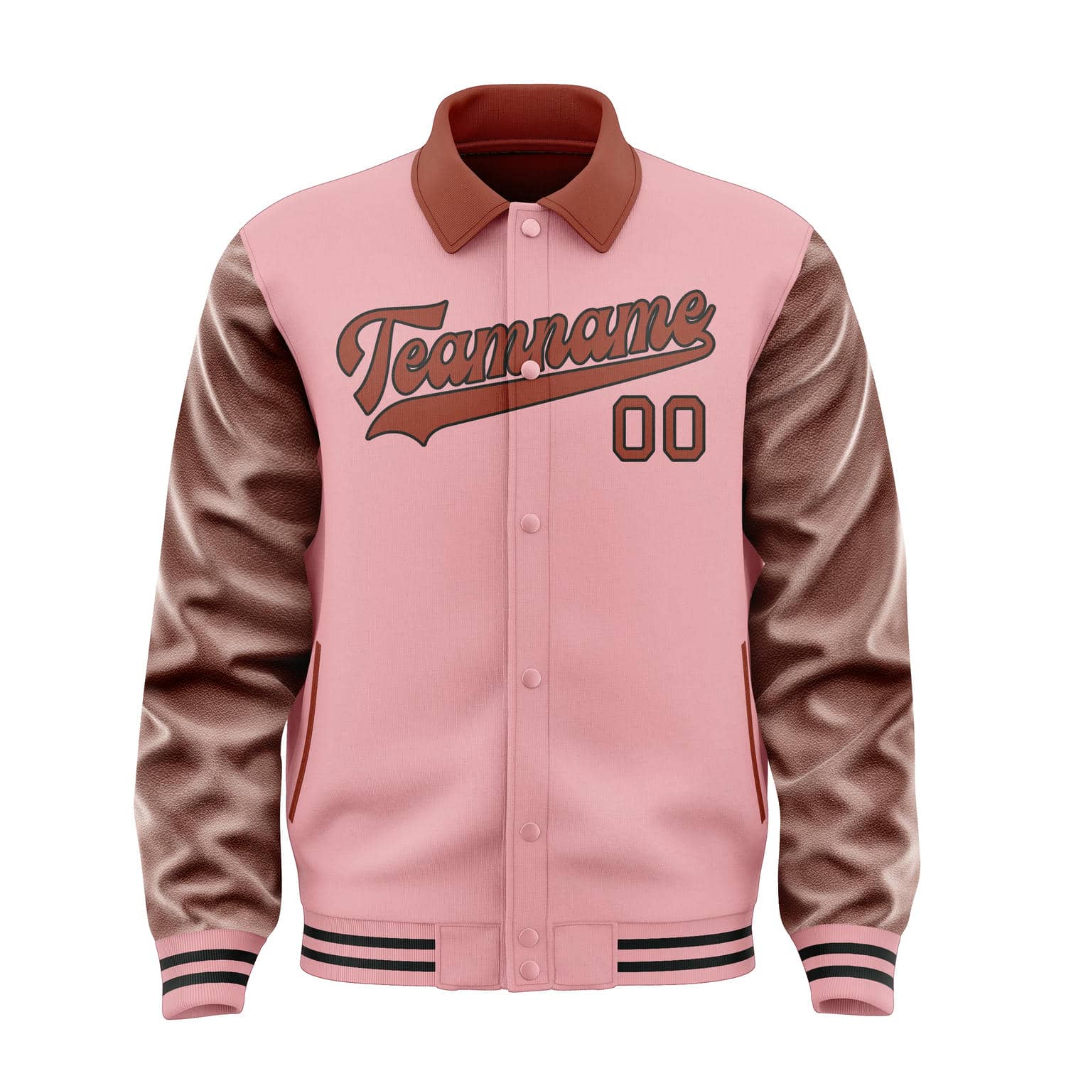 Custom Light Pink Coral Red Jacket