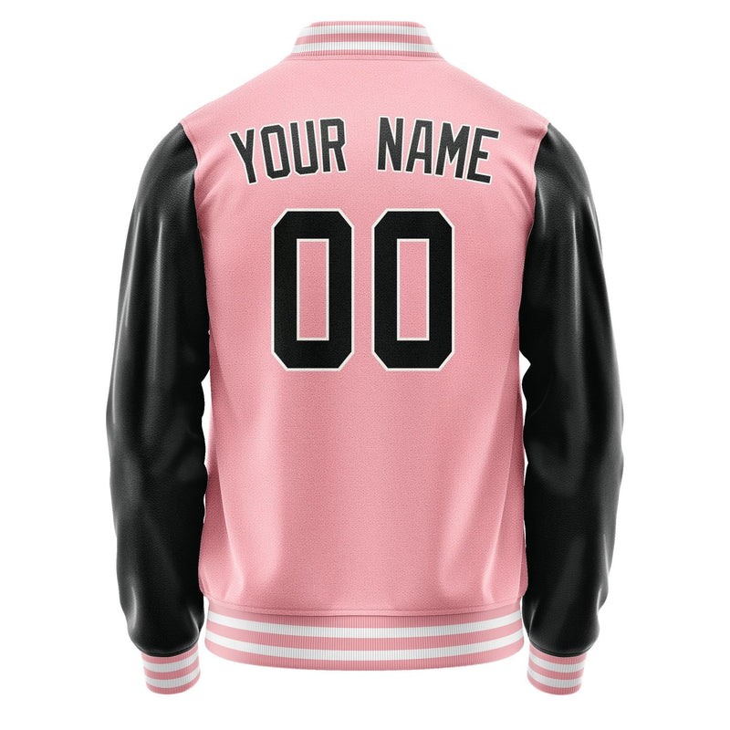 Custom Light Pink Black Jacket JA2121172118B31817