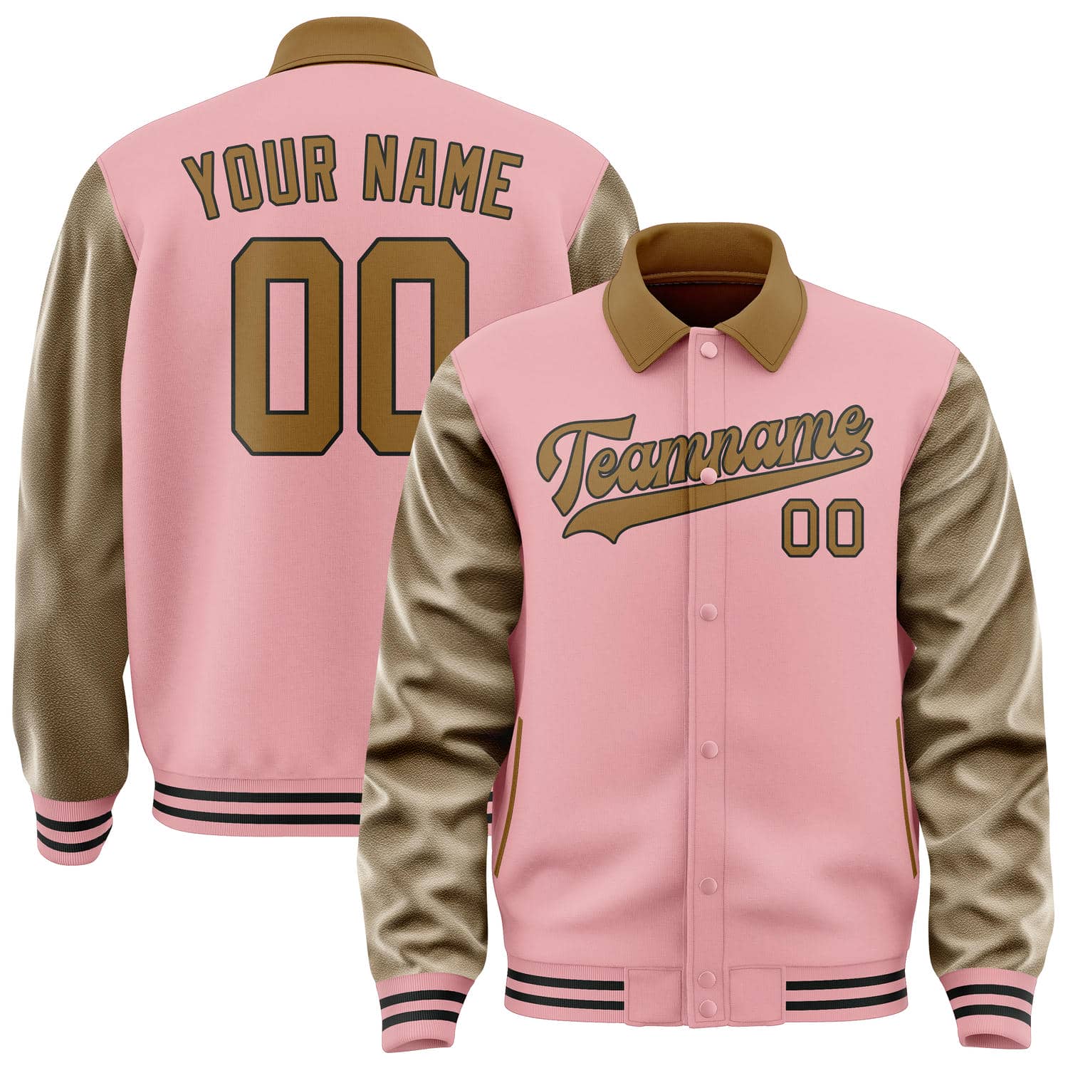 Custom Light Pink Khaki Jacket