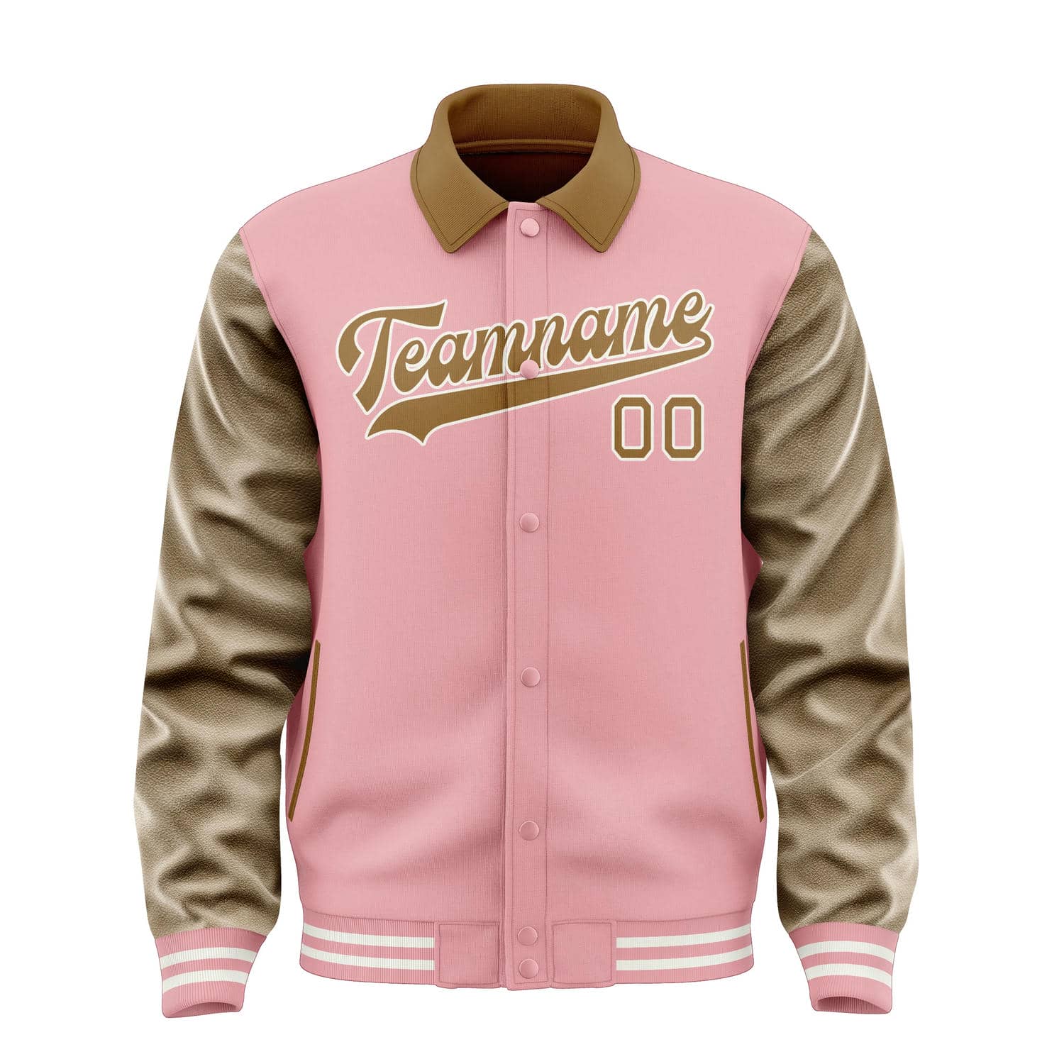 Custom Light Pink Khaki Jacket
