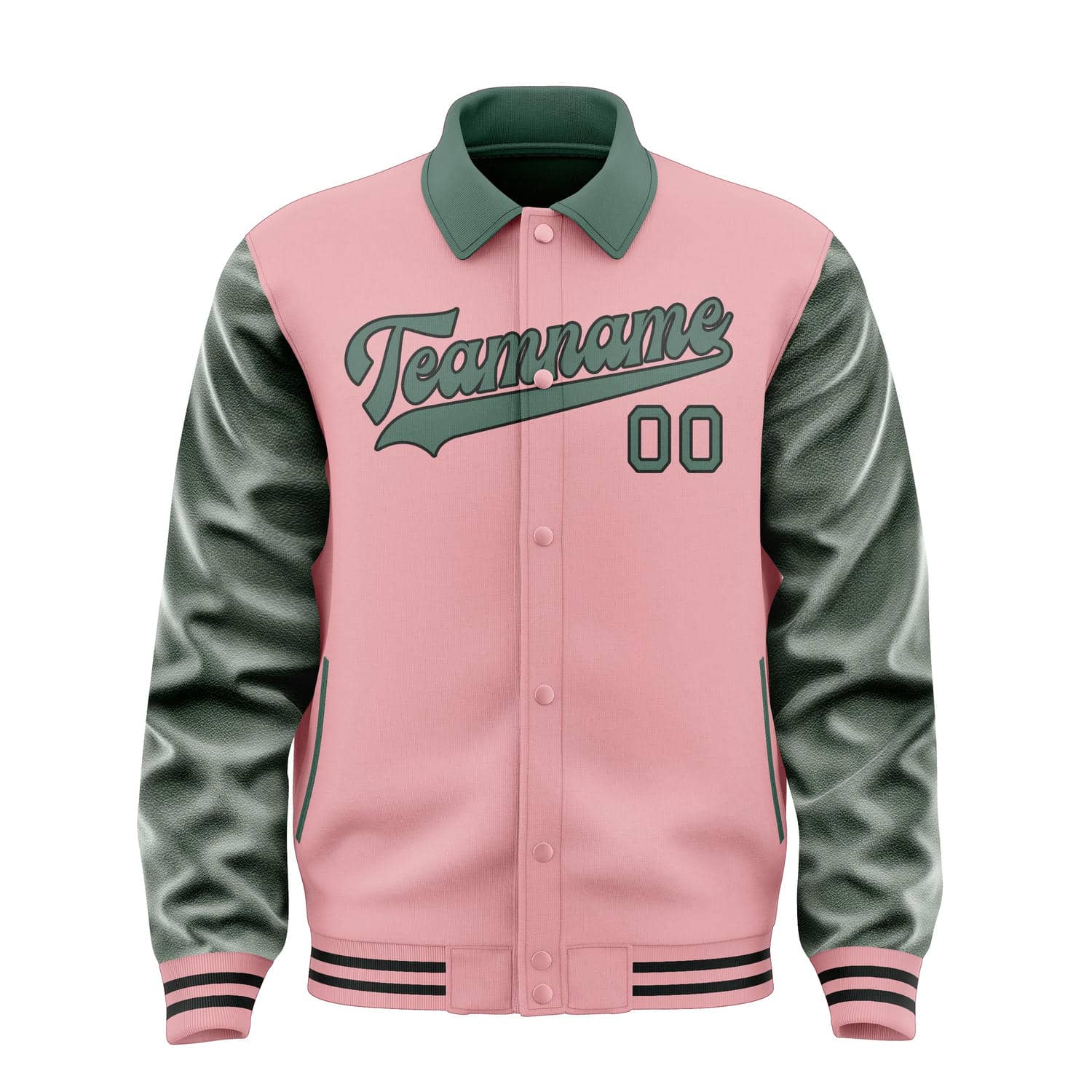 Custom Light Pink Blue Green Jacket