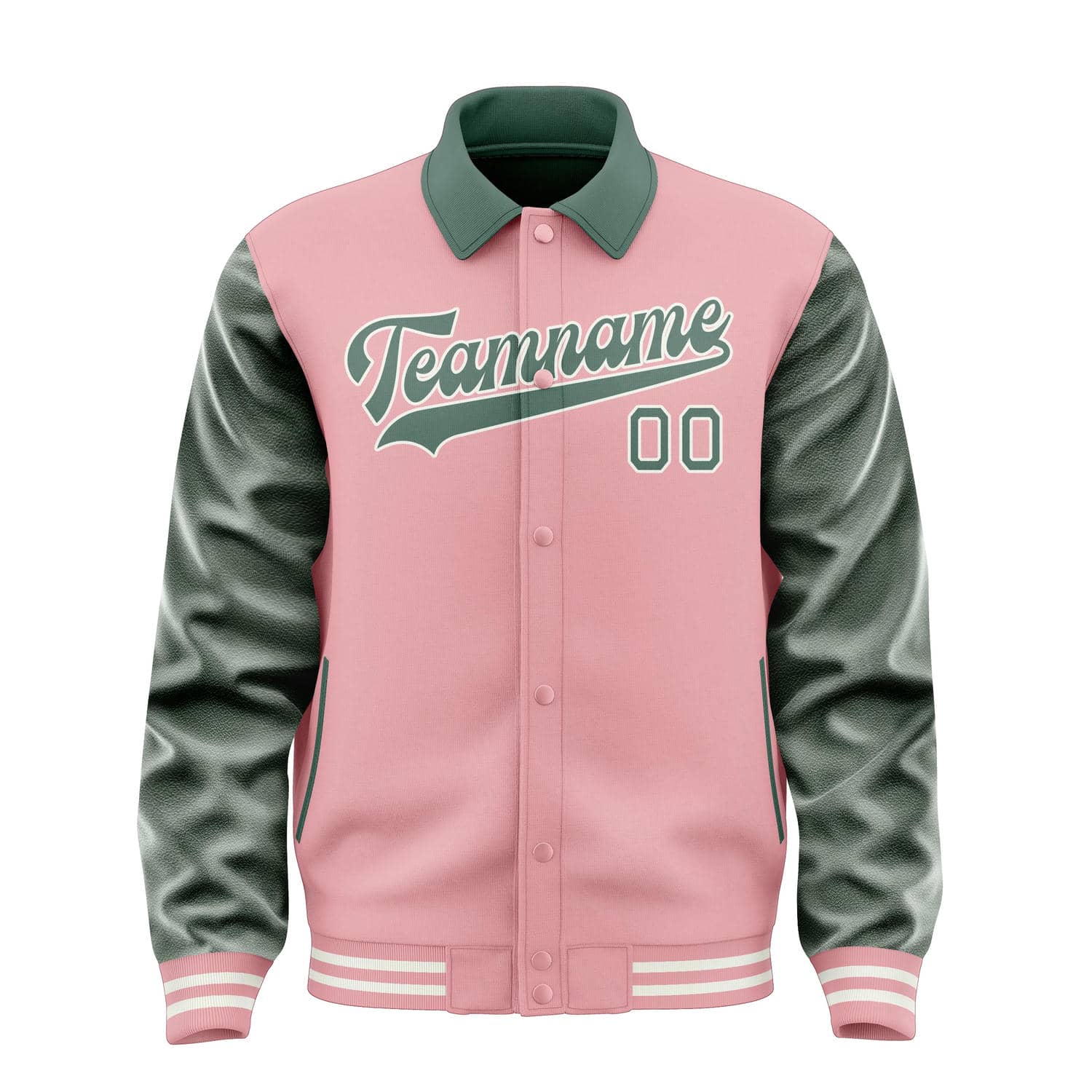 Custom Light Pink Blue Green Jacket