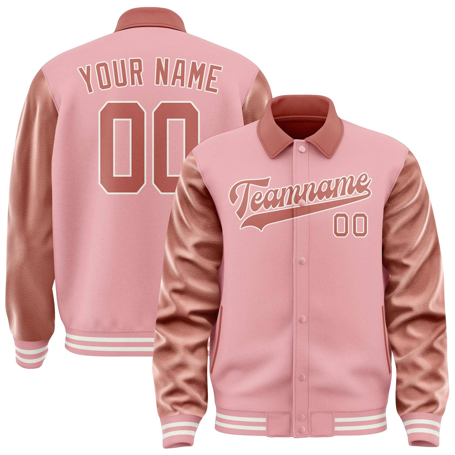 Custom Light Pink Copper Rose Jacket