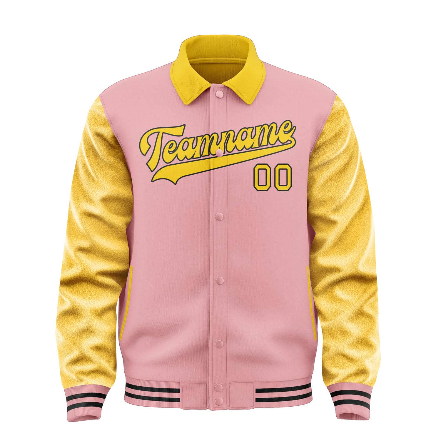 Custom Light Pink Gold Jacket