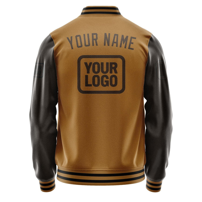 Custom Khaki Brown Jacket JA222201221717010117
