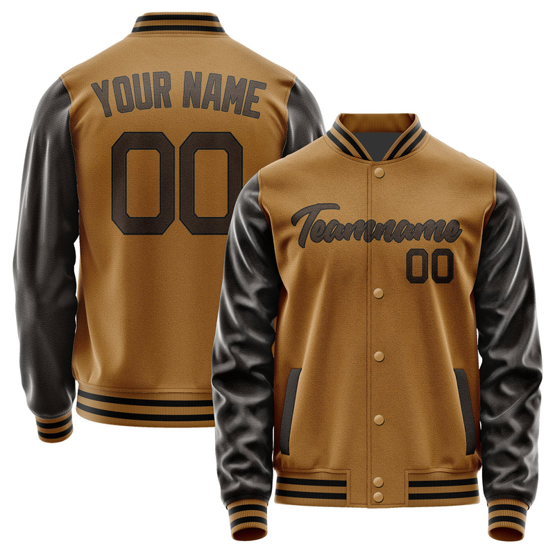 Custom Khaki Brown Jacket JA2222012217B21701