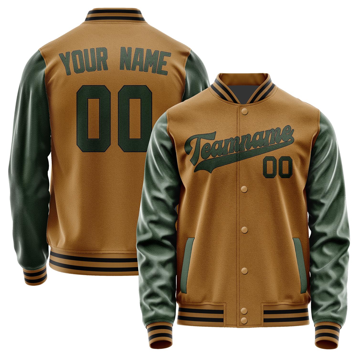 Custom Khaki Dark Green Jacket JA2222062217B31706