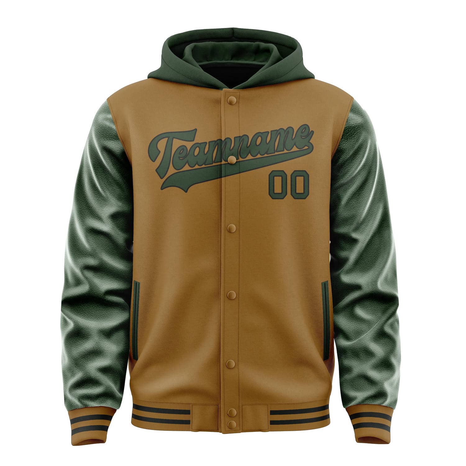 Custom Khaki Dark Green Jacket