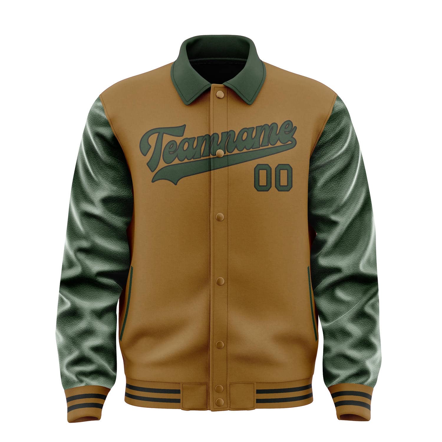 Custom Khaki Dark Green Jacket