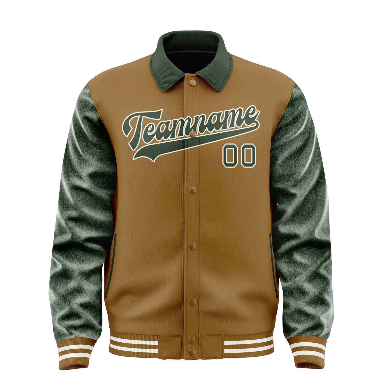 Custom Khaki Dark Green Jacket