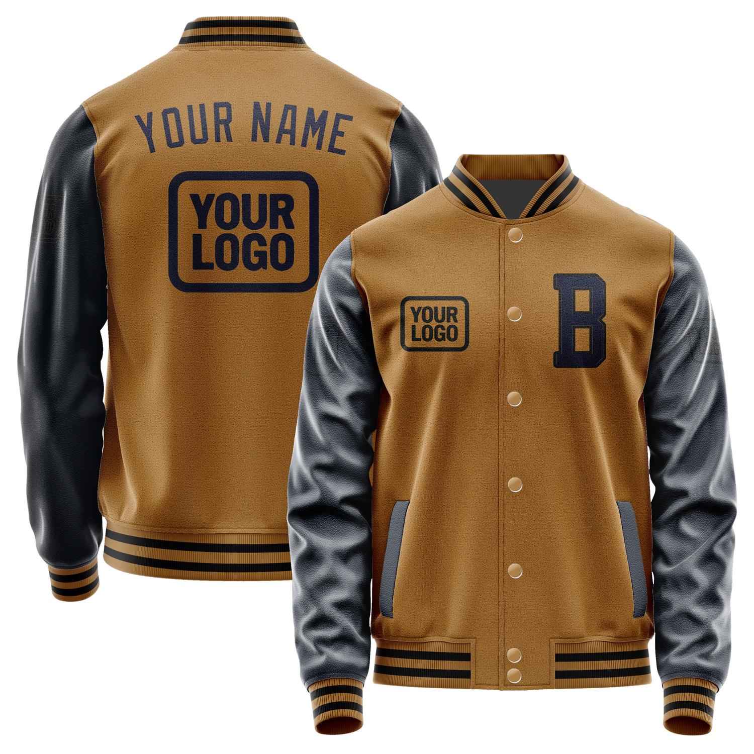 Custom Khaki Navy Jacket JA222211221717111117