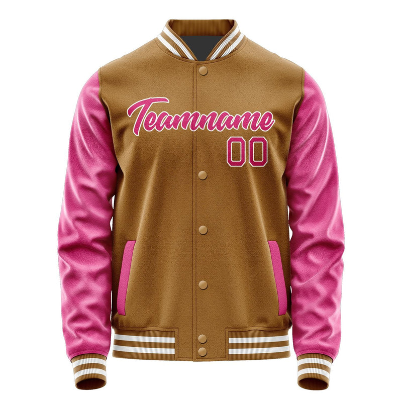 Custom Khaki Pink Jacket JA2222132218B21813