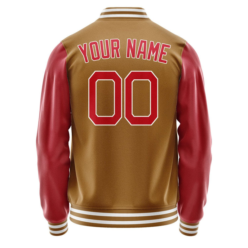 Custom Khaki Red Jacket JA2222142218B21814