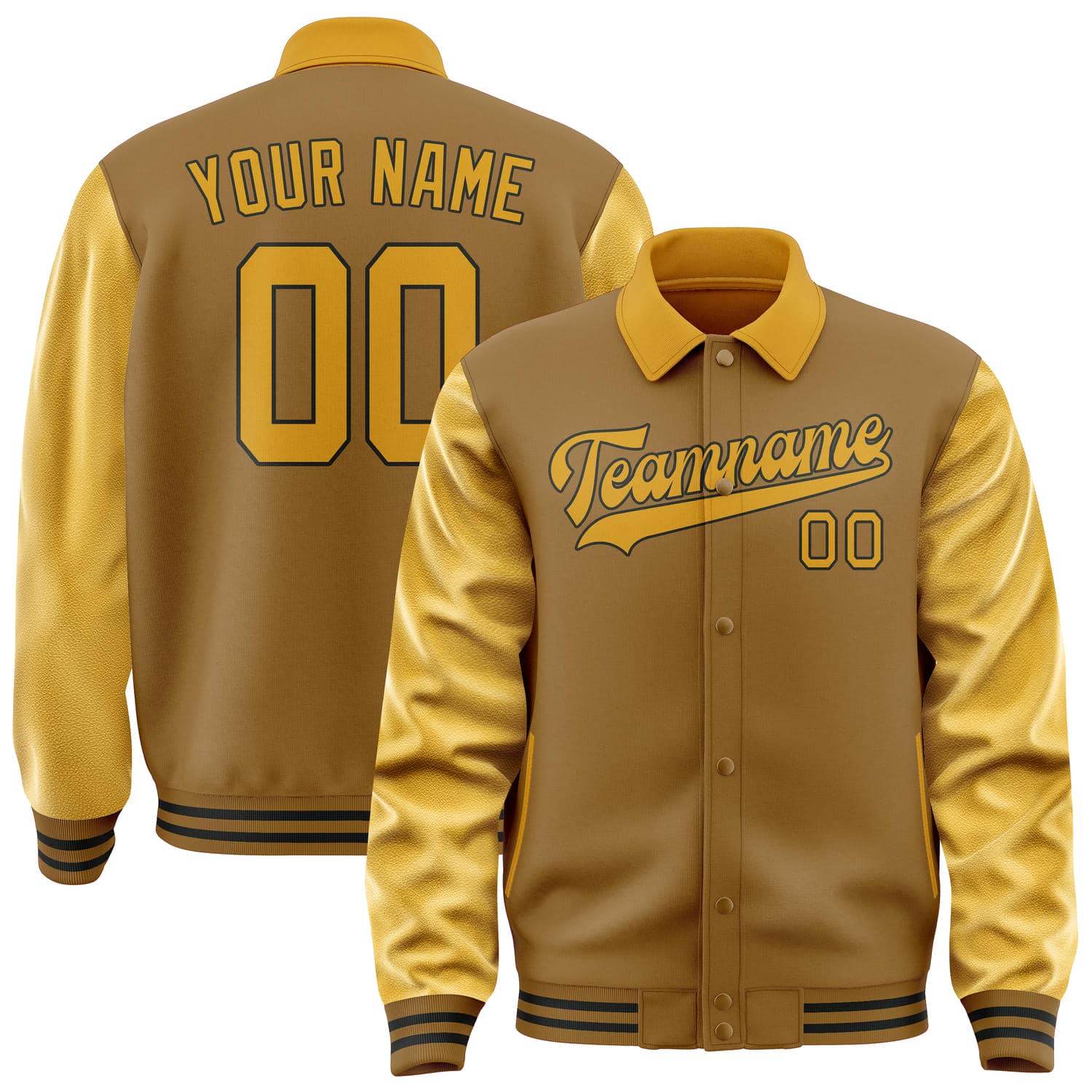 Custom Khaki Yellow Jacket