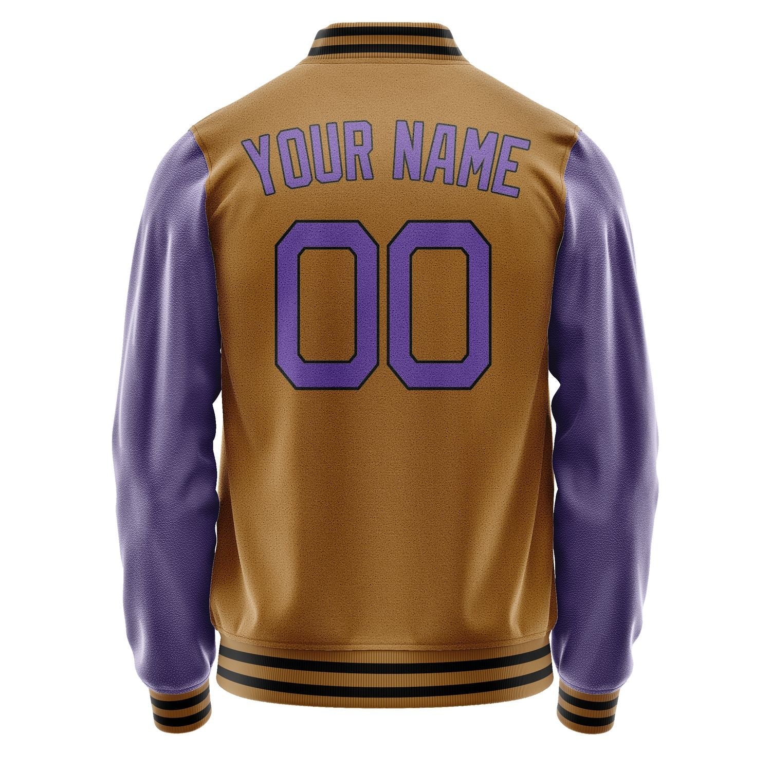 Custom Khaki Light Purple Jacket JA2222232217B21723