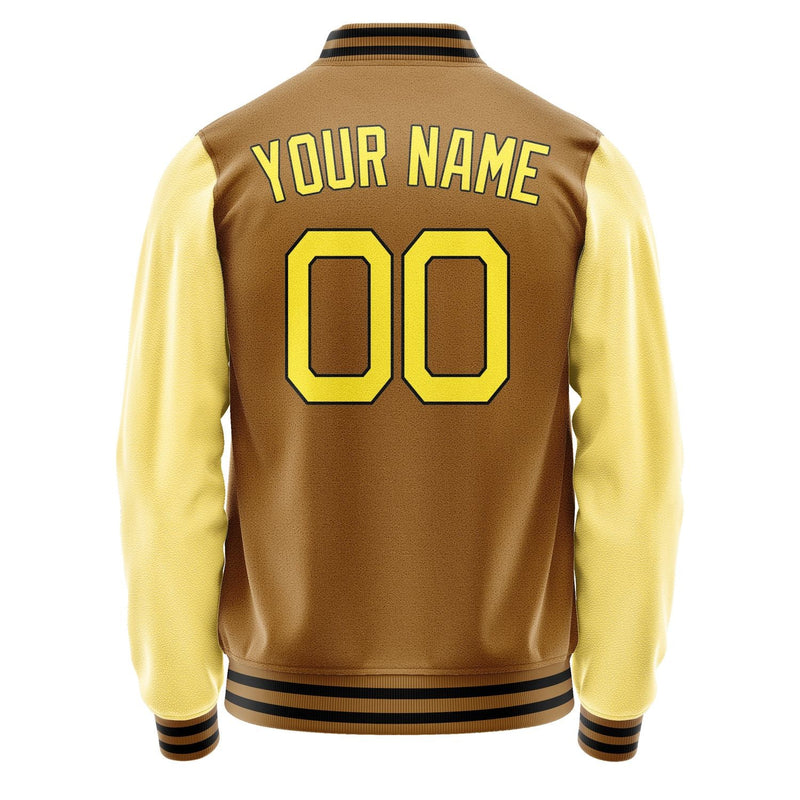 Custom Khaki Light Yellow Jacket JA2222262217B21726