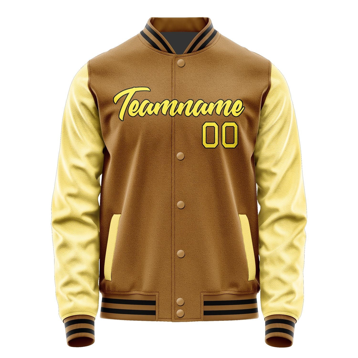 Custom Khaki Light Yellow Jacket JA2222262217B21726