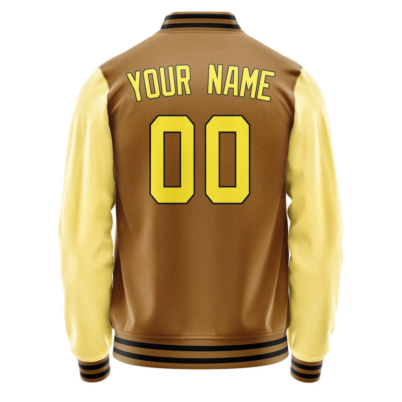 Custom Khaki Light Yellow Jacket JA2222262217B31726