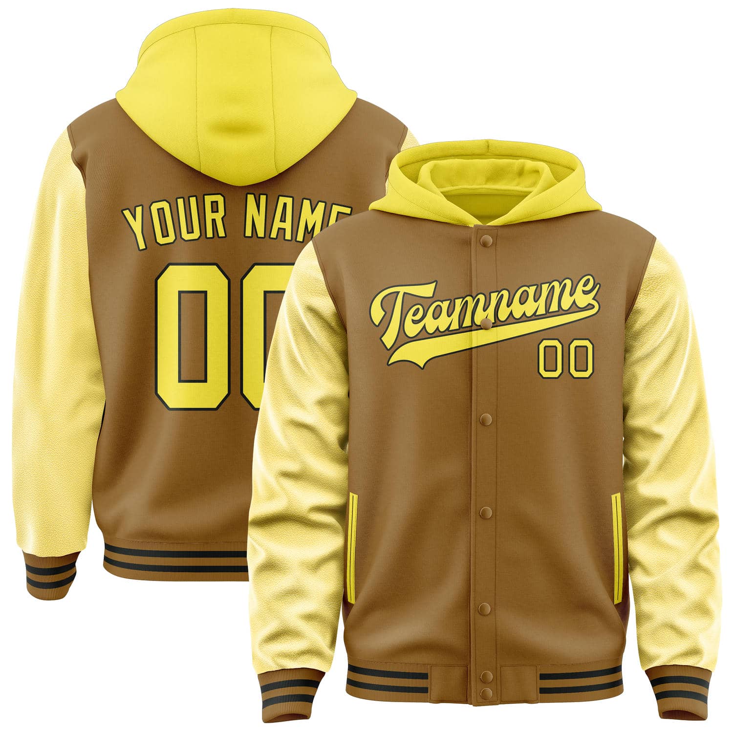 Custom Khaki Light Yellow Jacket