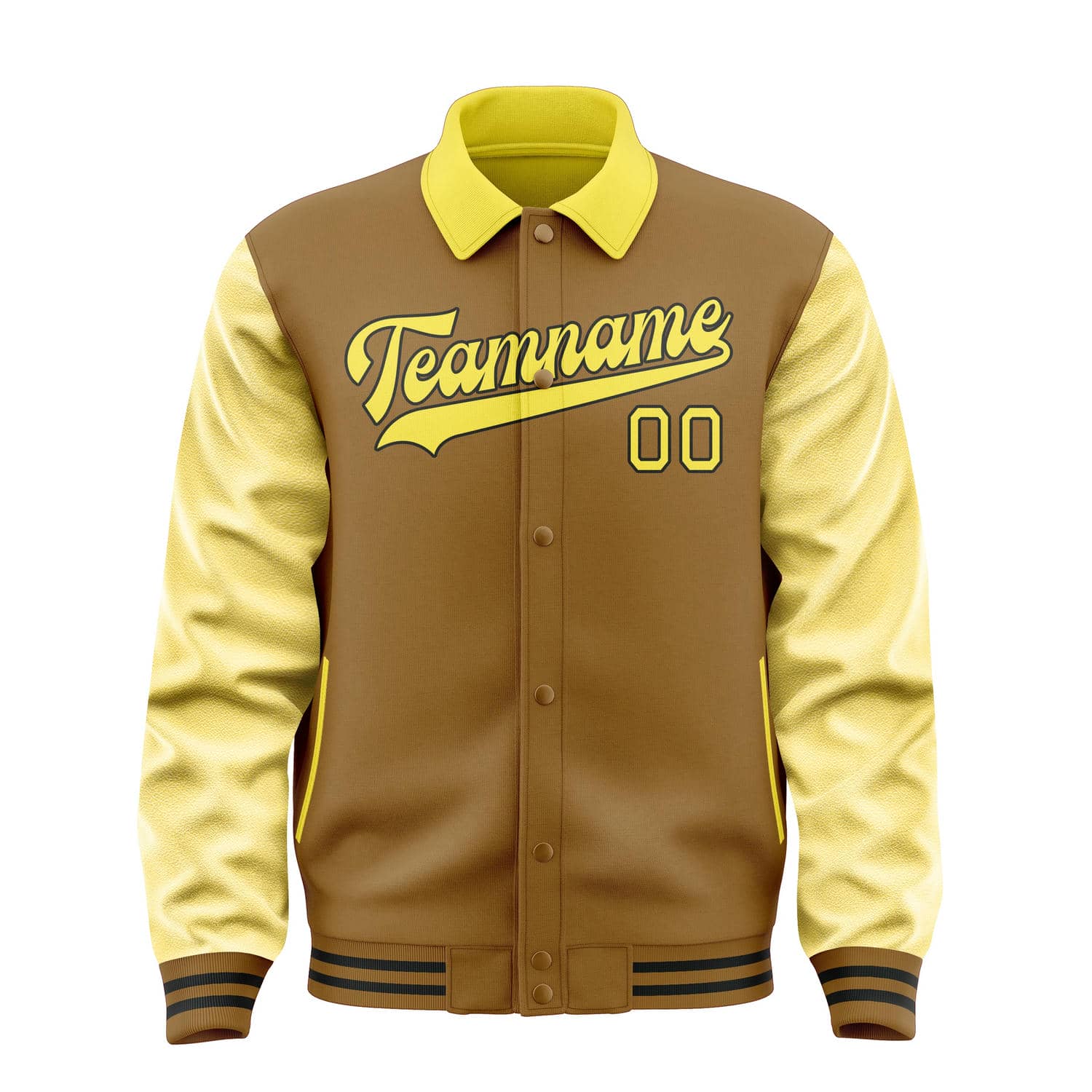 Custom Khaki Light Yellow Jacket
