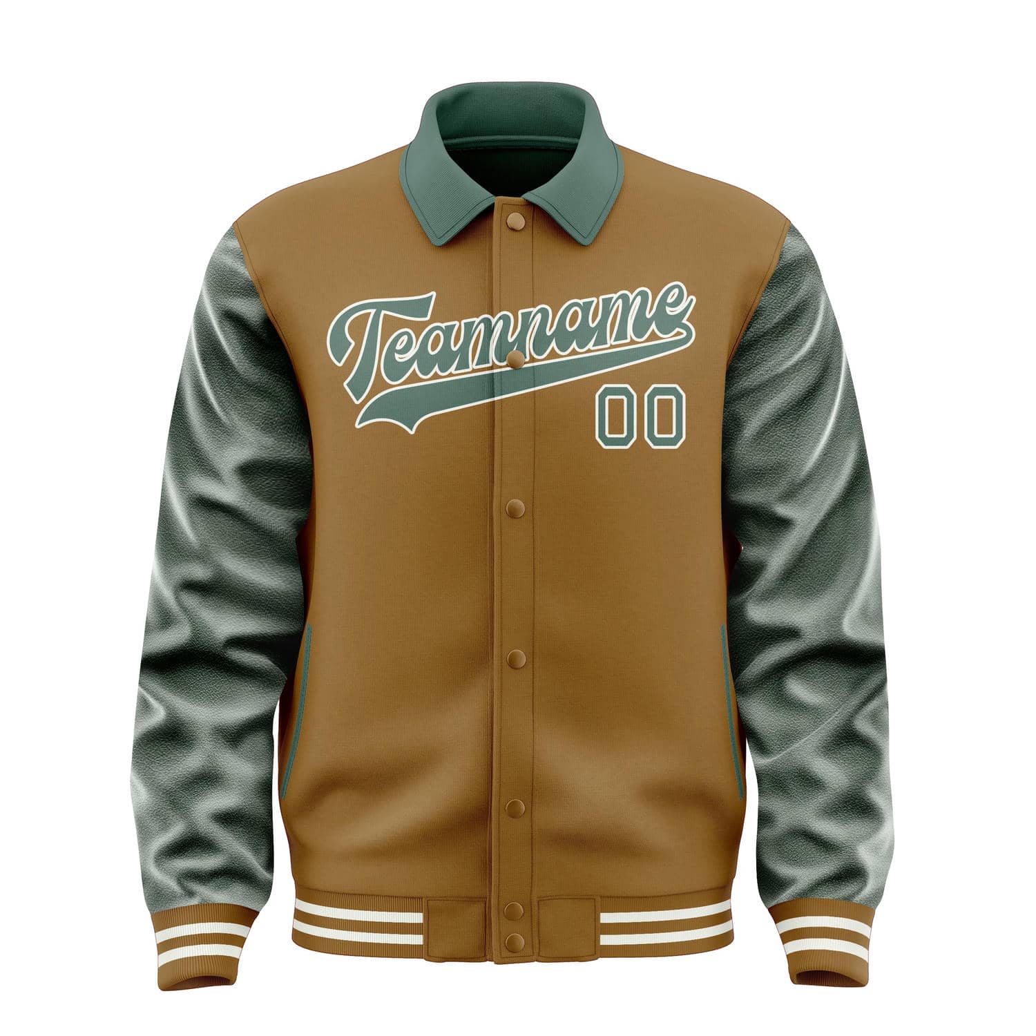 Custom Khaki Blue Green Jacket