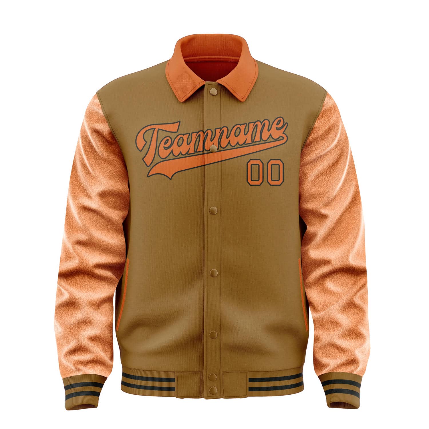 Custom Khaki Orange Jacket