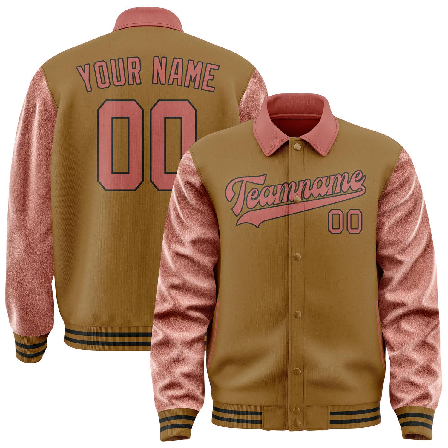 Custom Khaki Copper Rose Jacket