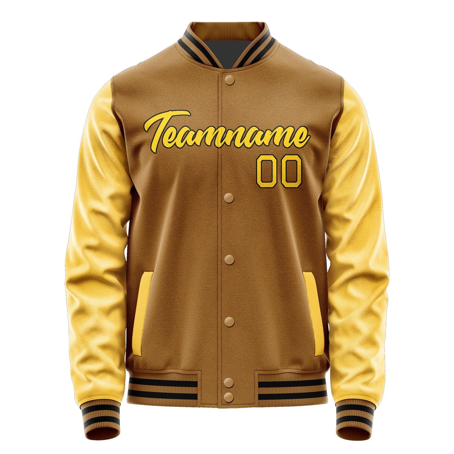 Custom Khaki Gold Jacket JA2222302217B21730