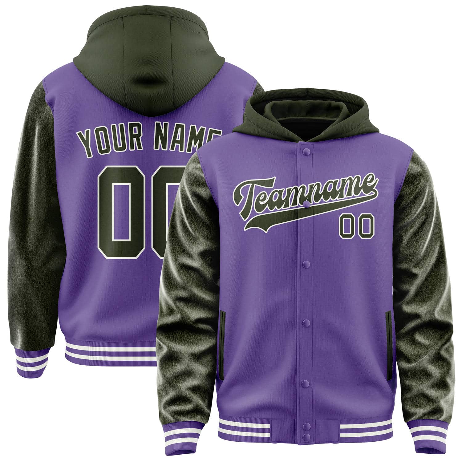 Custom Light Purple Olive Jacket