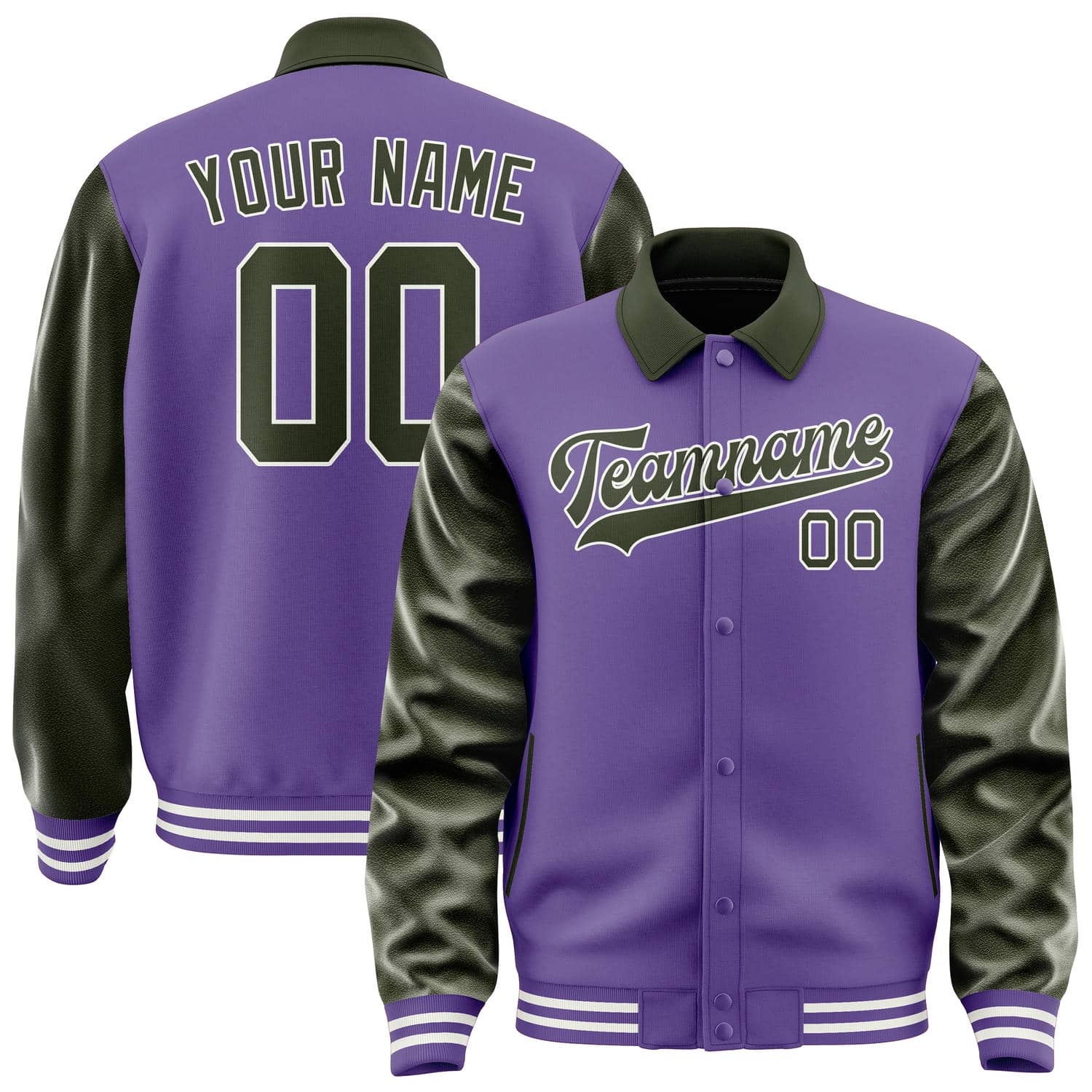 Custom Light Purple Olive Jacket