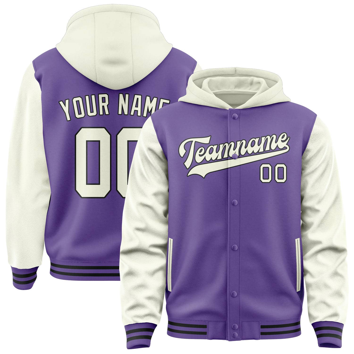 Custom Light Purple Cream Jacket