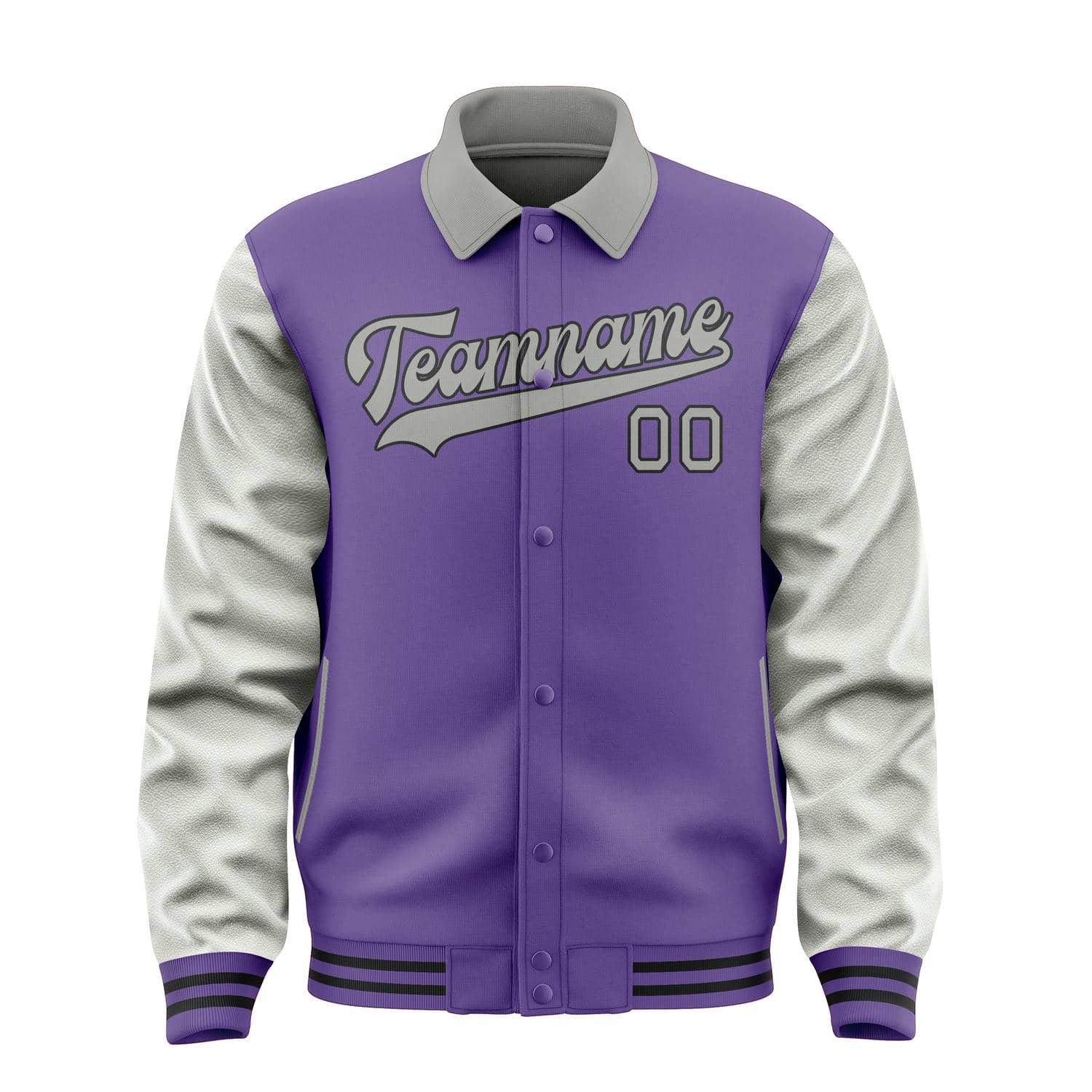 Custom Light Purple Gray Jacket