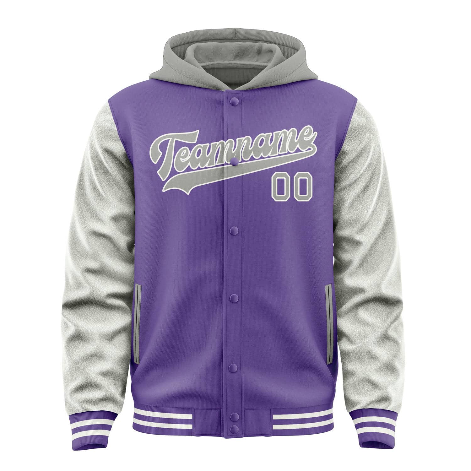 Custom Light Purple Gray Jacket